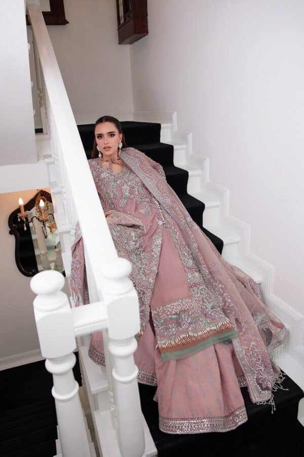 Alif by ajr couture embroidered unstitched | violet