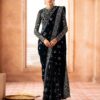 Aik atelier zardozi velvet | look 06 | black velvet saree