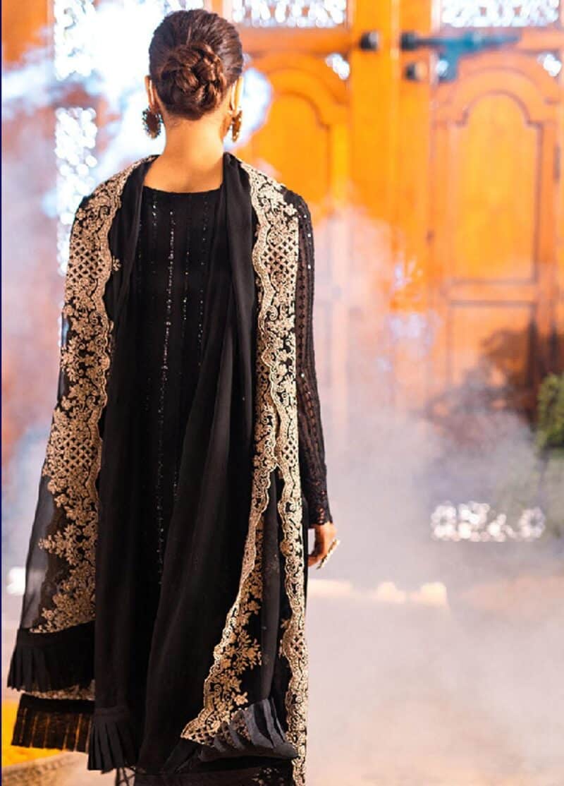 Azure luxe embroidered by ahmed patel | onyx dove