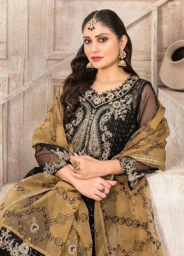 Mishkah by tawakkal fabrics embroidered organza suits unstitched