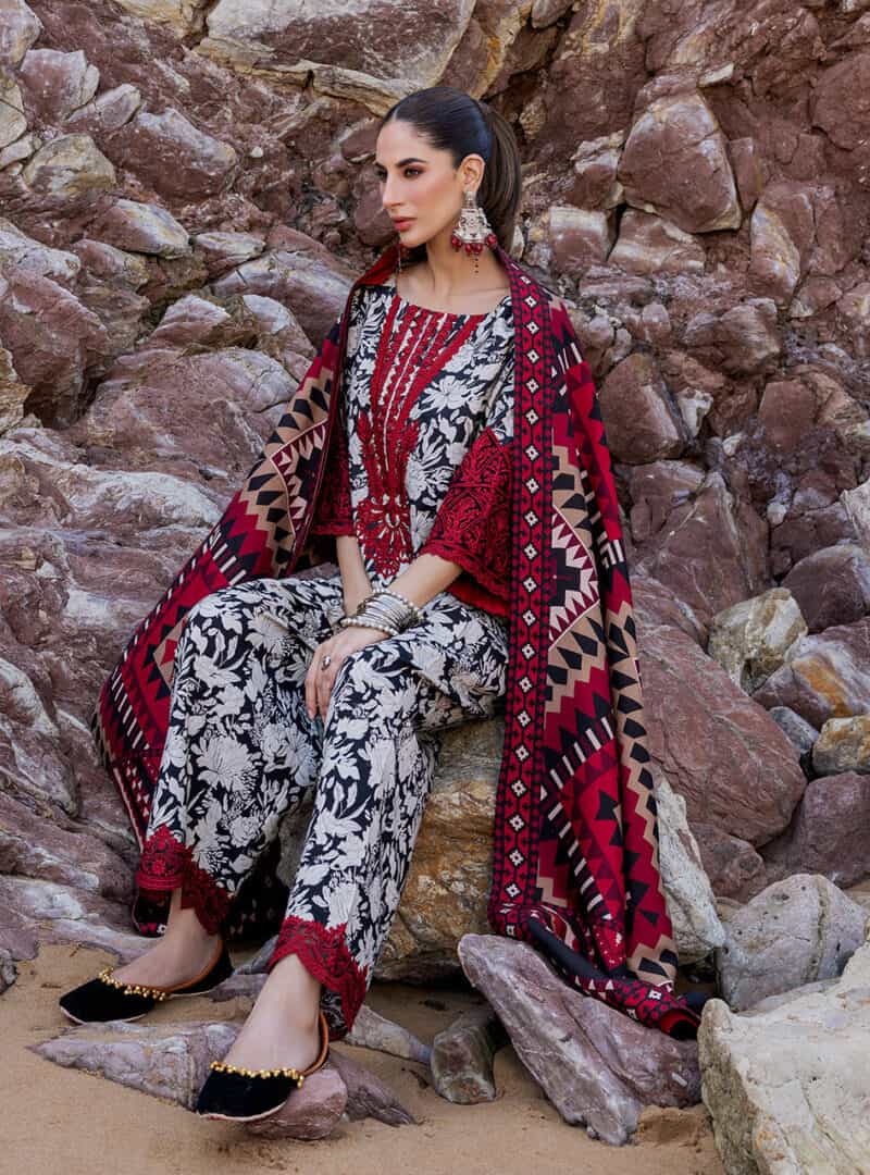 Zainab chottani winter shawl | 2024 | asna