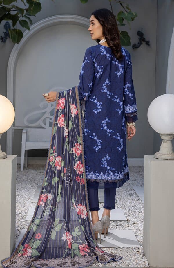 Colors digital printed with fancy lawn dupatta 2024 by alzohaib | cfd-24-11