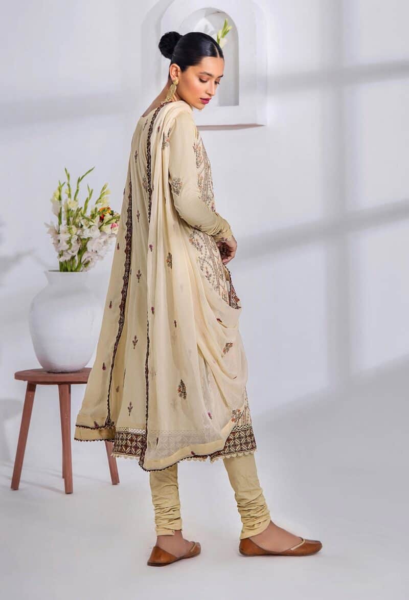 Gull embroidered lawn by adans libas | gull 5247