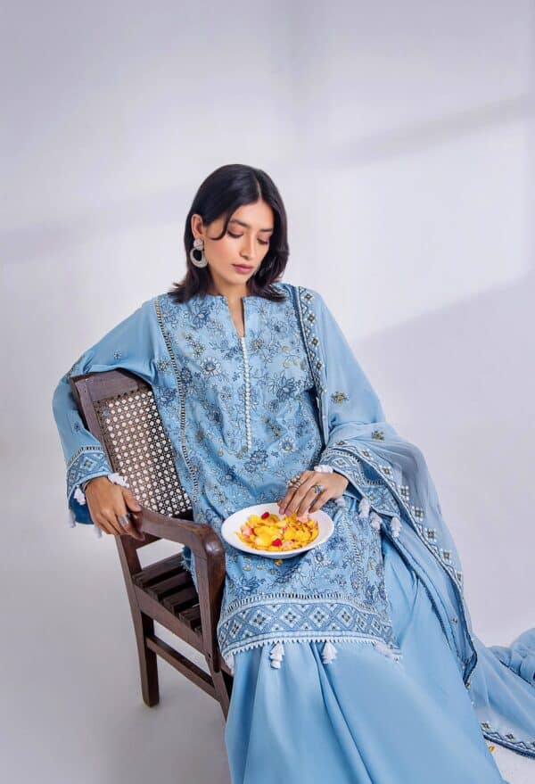 Gull embroidered lawn by adans libas | gull 5244