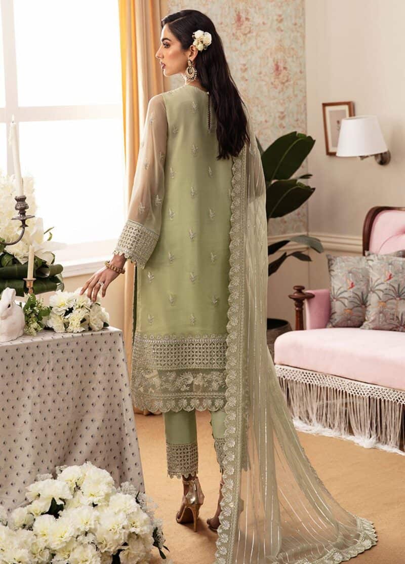 Ayzel by afrozeh embroidered chiffon 2024 | adk-v1-03