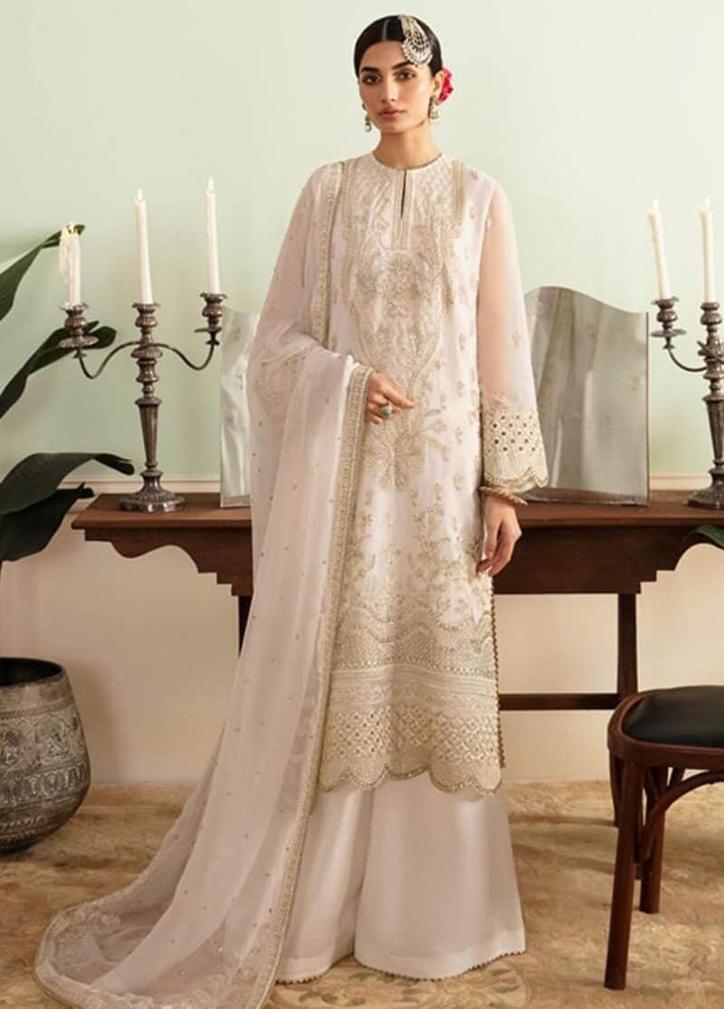 Ayzel by afrozeh embroidered chiffon 2024 | adk-v1-09