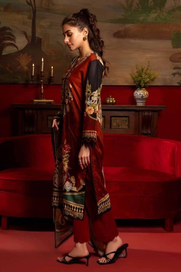 Gul ahmed red lawn 2024 | valentine's special | cl42176