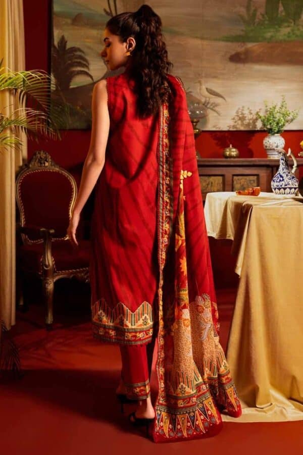 Gul ahmed red lawn 2024 | valentine's special | cl42181