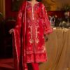 Gul ahmed red lawn 2024 | valentine's special | cl42198