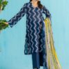 Tie& dye patterns in printed form shirt with dupatta and trousers - nishat summer lawn vol 1 2024 | 42401132