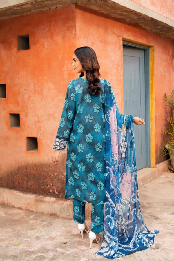 Tie & dye in modern style shirt with dupatta and trousers - nishat summer lawn vol 1 2024 | 42401203