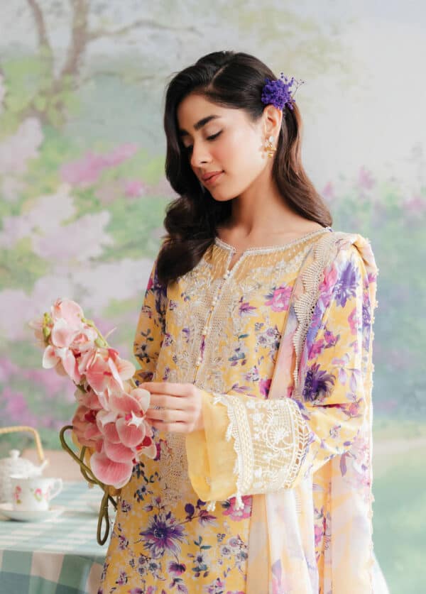 Afrozeh the floral charm embroidered lawn