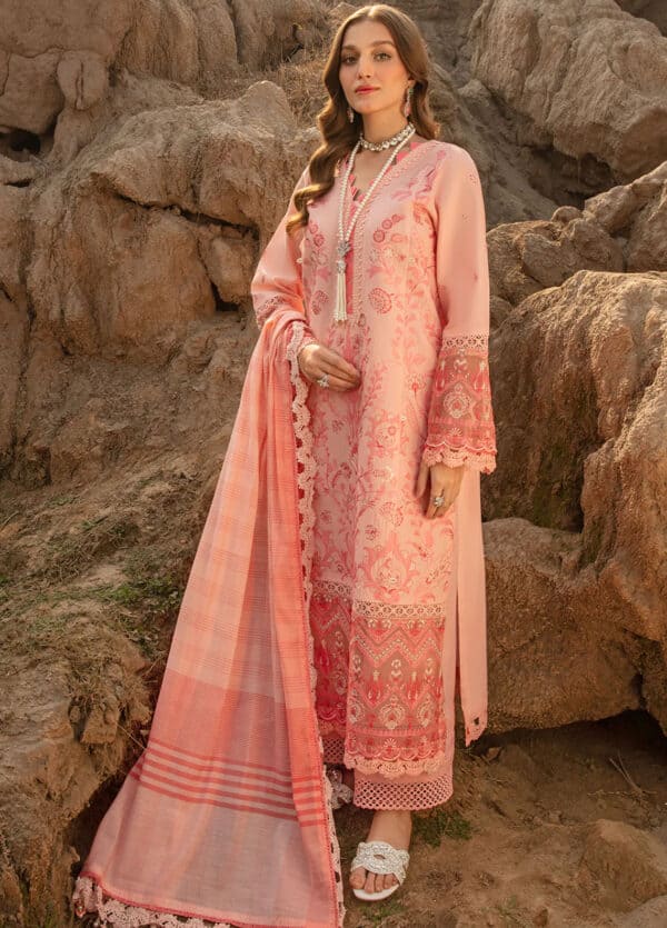 Aghaaz by declare embroidered lawn suits | dc24ag u1133 shaad