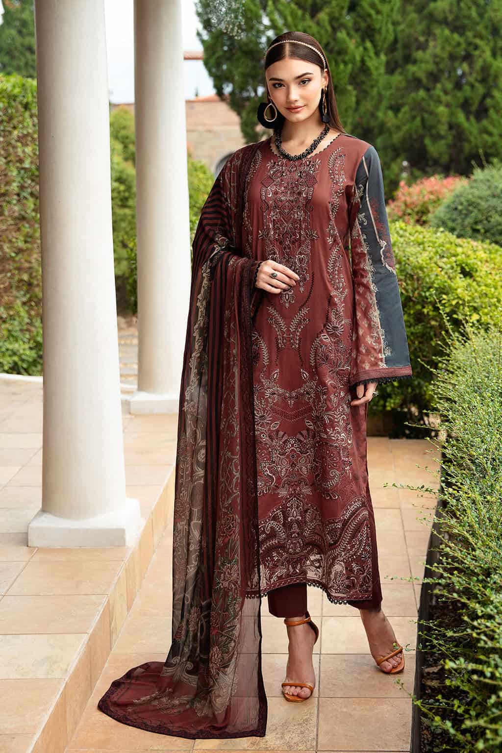 Ramsha riwayat embroidered lawn collection 2024| y-906