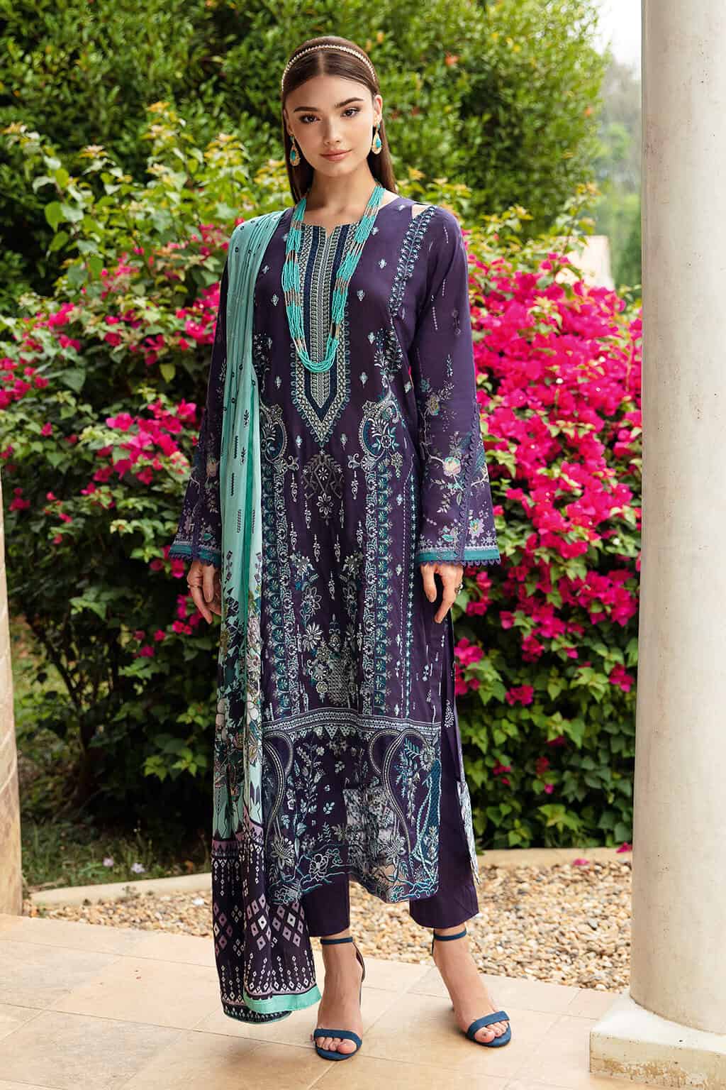 Ramsha riwayat embroidered lawn collection 2024| y-904