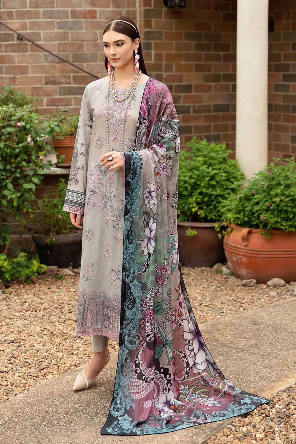 Ramsha riwayat embroidered lawn collection 2024| y-902