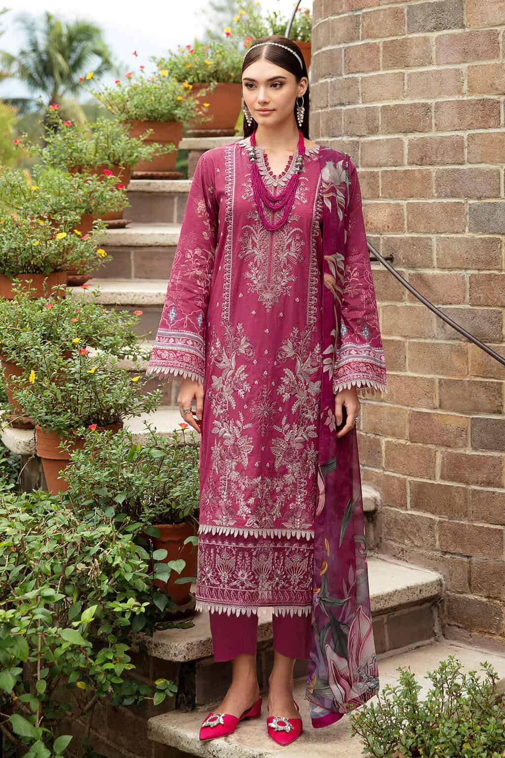 Ramsha riwayat embroidered lawn collection 2024| y-908