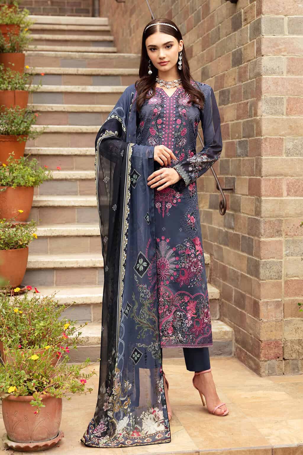 Ramsha riwayat embroidered lawn collection | 2024 y-901