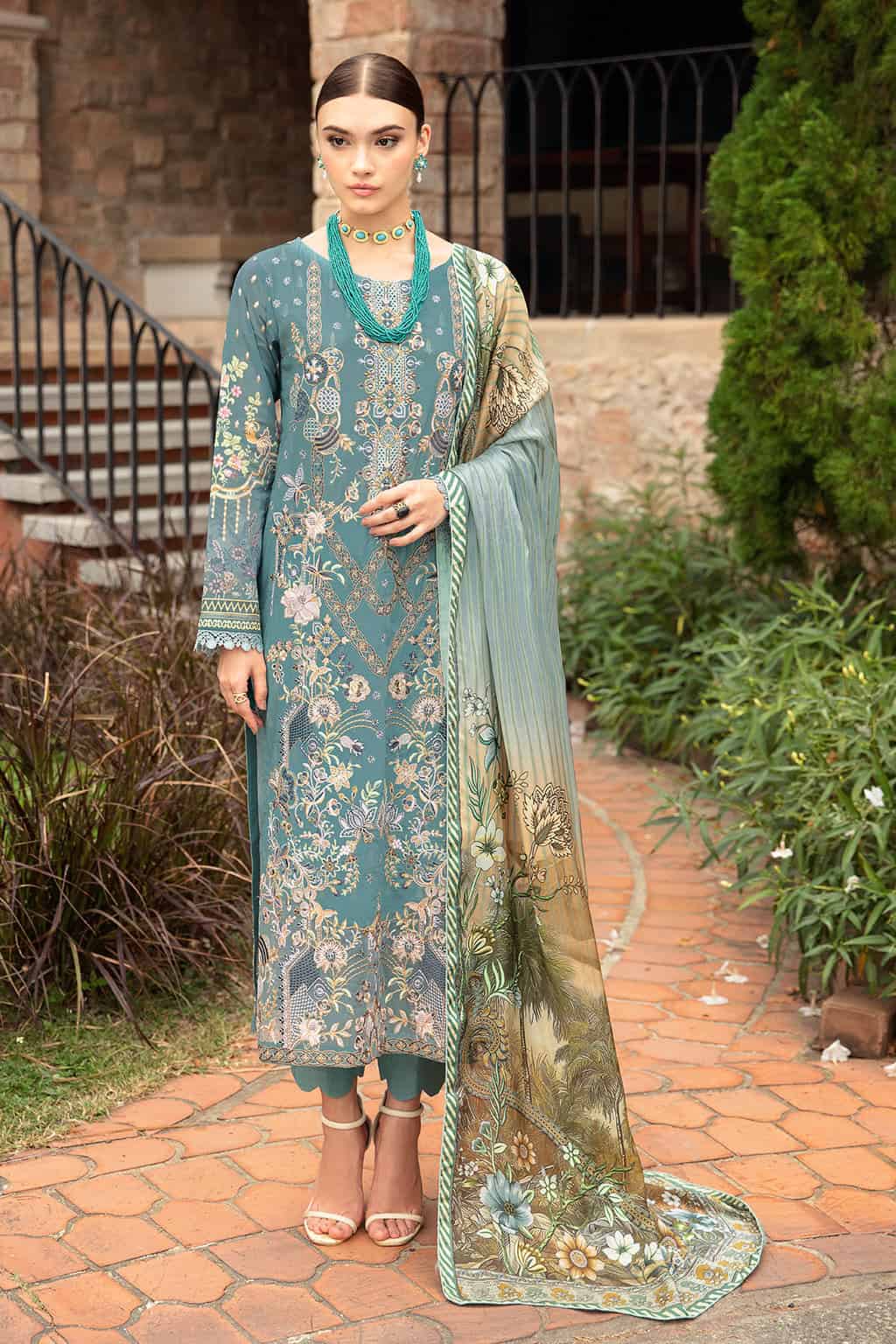 Ramsha riwayat embroidered lawn collection 2024| y-907