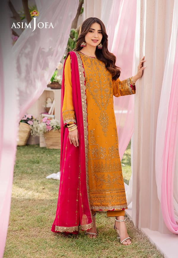 Dhanak rang embroidered collection '24 by asim jofa | ajcf-25