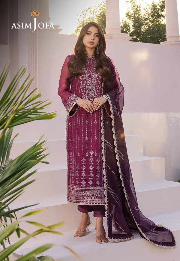 Dhanak rang embroidered collection '24 by asim jofa | ajcf-19