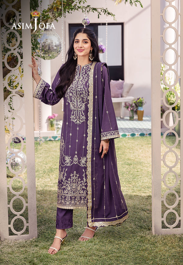 Dhanak rang embroidered collection '24 by asim jofa | ajcf-29