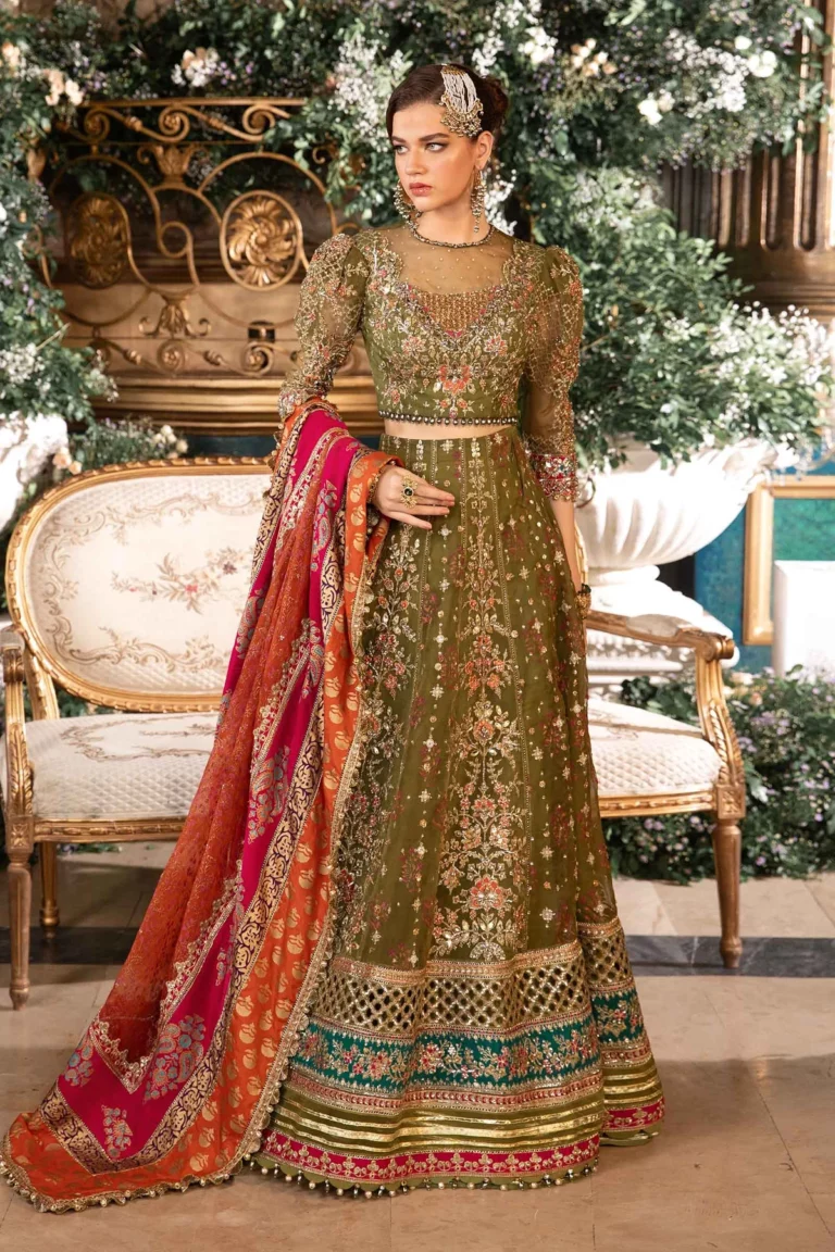 Maria B MARIA.B Mbroidered Wedding Collection| BD-2906 Maria B MARIA.B Mbroidered Wedding Collection| BD-2906