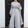 Qalamkar qline embroidered linen|| kl-02 haze Qalamkar Qline Embroidered Linen|| KL-02 HAZE