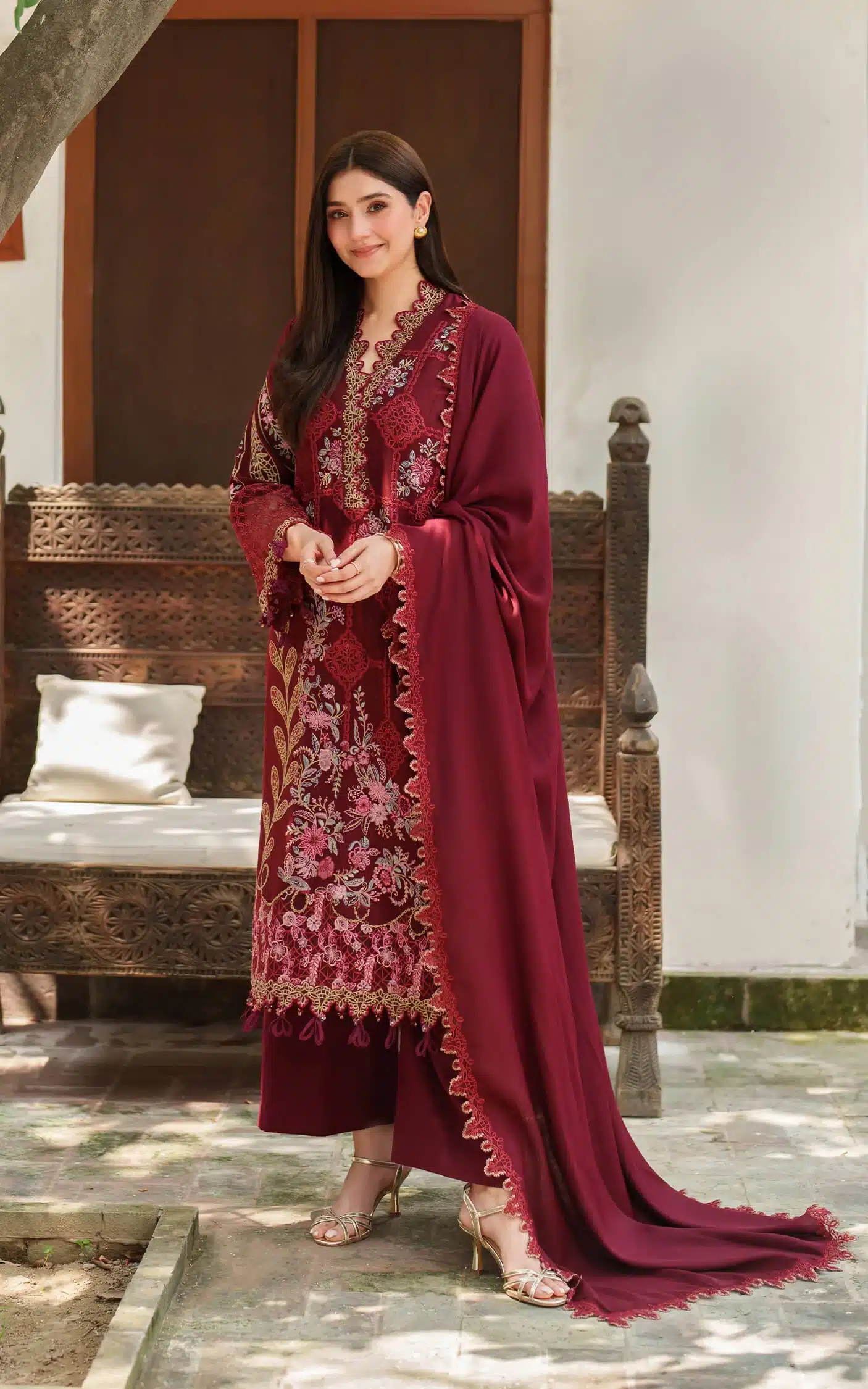 Asifa Nabeel Embroidered Winter' | Mira LWC-05 Ready To Ship