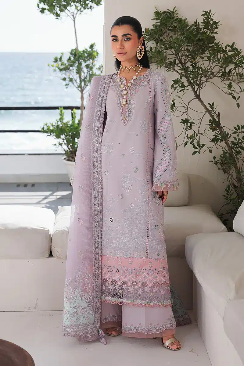 Sahil luxury lawn '26 by qalamkar|| sa-11 rehma Sahil Luxury Lawn '26 by Qalamkar|| SA-11 REHMA