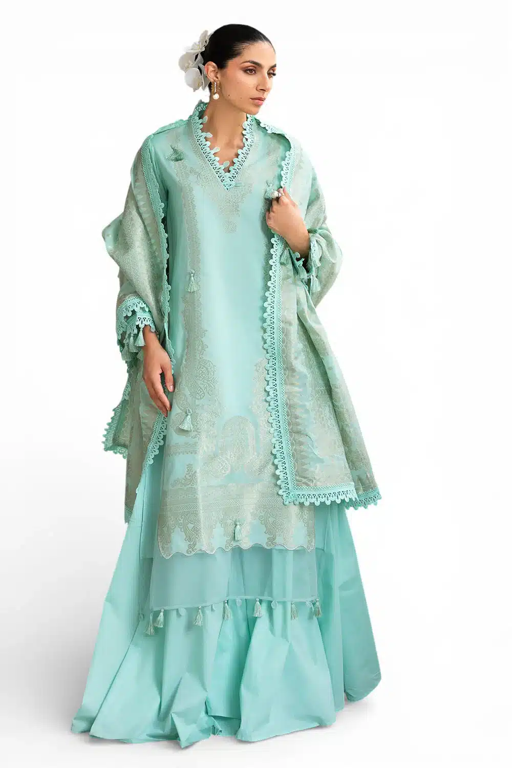 Gul ahmed jacquard suit with dupatta fe-52021 Gul Ahmed Jacquard Suit with Dupatta FE-52021