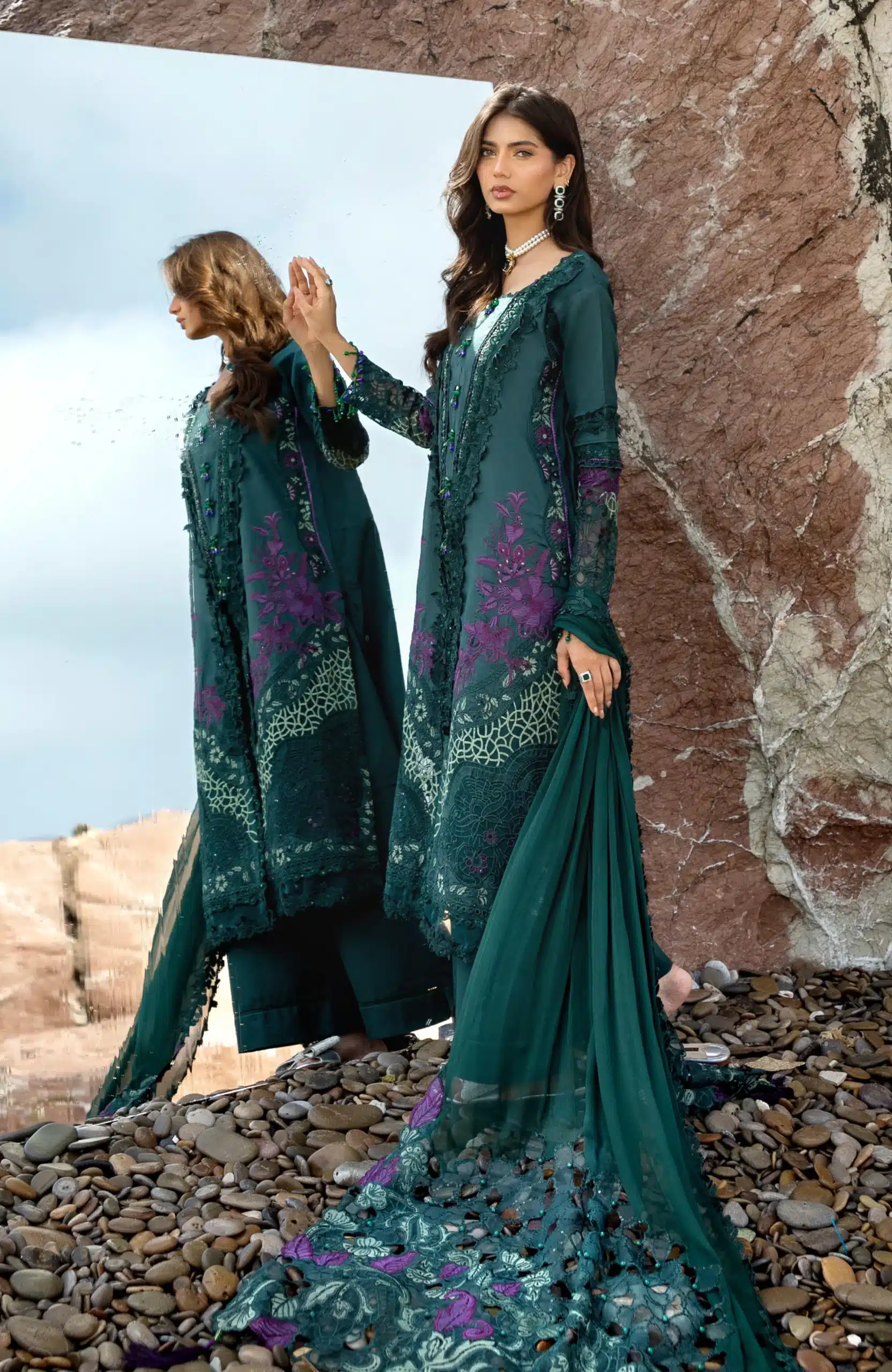 Mahiymaan luxury lawn 2026 by al zohaib| mll-26-09– alternate view Mahiymaan Luxury Lawn 2026 by Al Zohaib| MLL-26-09– alternate view