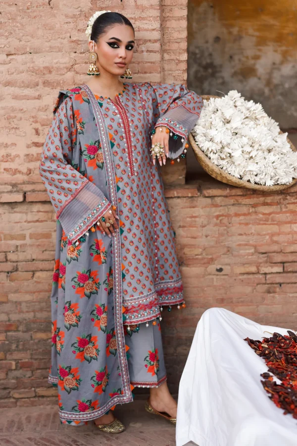 Chunri Lawn 2026 Vol 1 by Charizma|| CH6-04– detail view 3