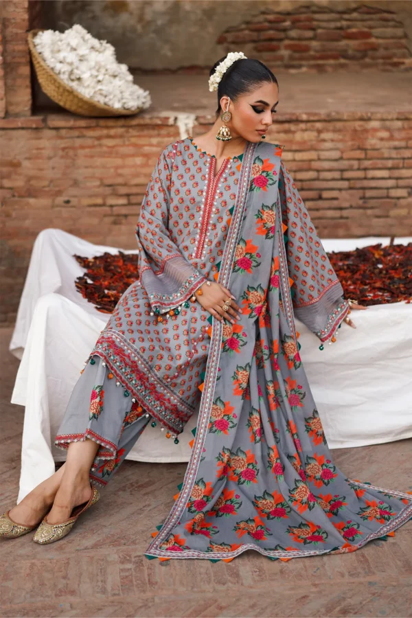 Chunri Lawn 2026 Vol 1 by Charizma|| CH6-04– detail view 6