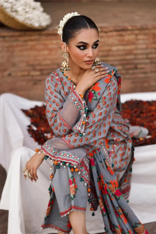 Chunri Lawn 2026 Vol 1 by Charizma|| CH6-04– detail view 4