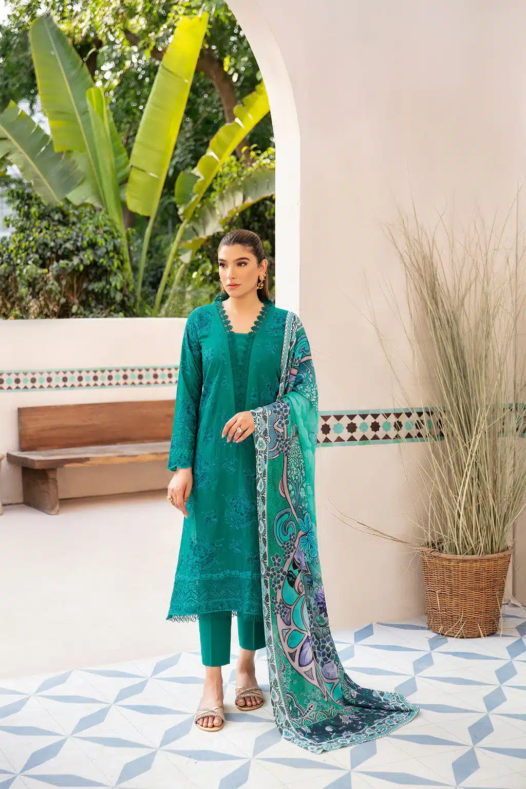 Andaaz lawn 2026 by ramsha|| z-1002 Andaaz Lawn 2026 by Ramsha|| Z-1002