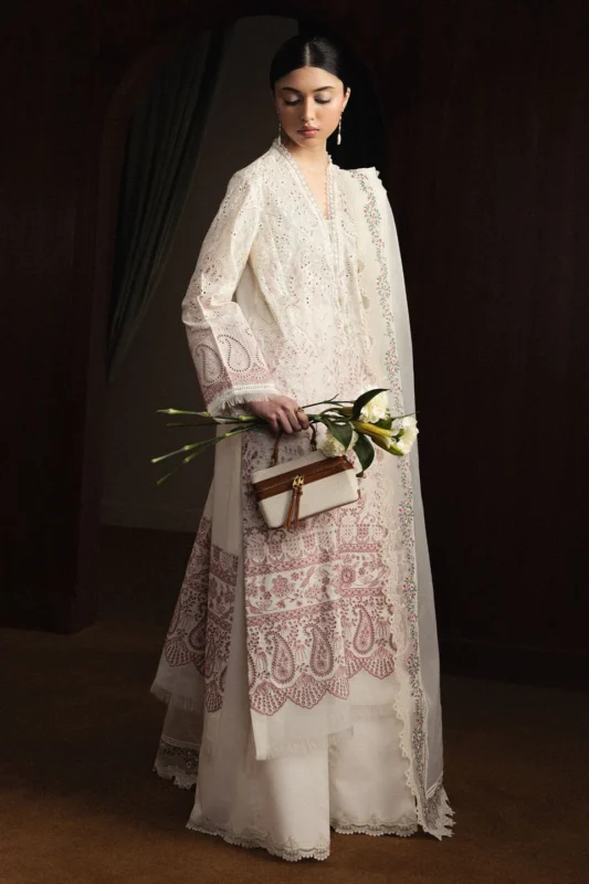 Zara Shahjahan Luxury Summer Lawn | Satori 2026 | Hoshimi-D12