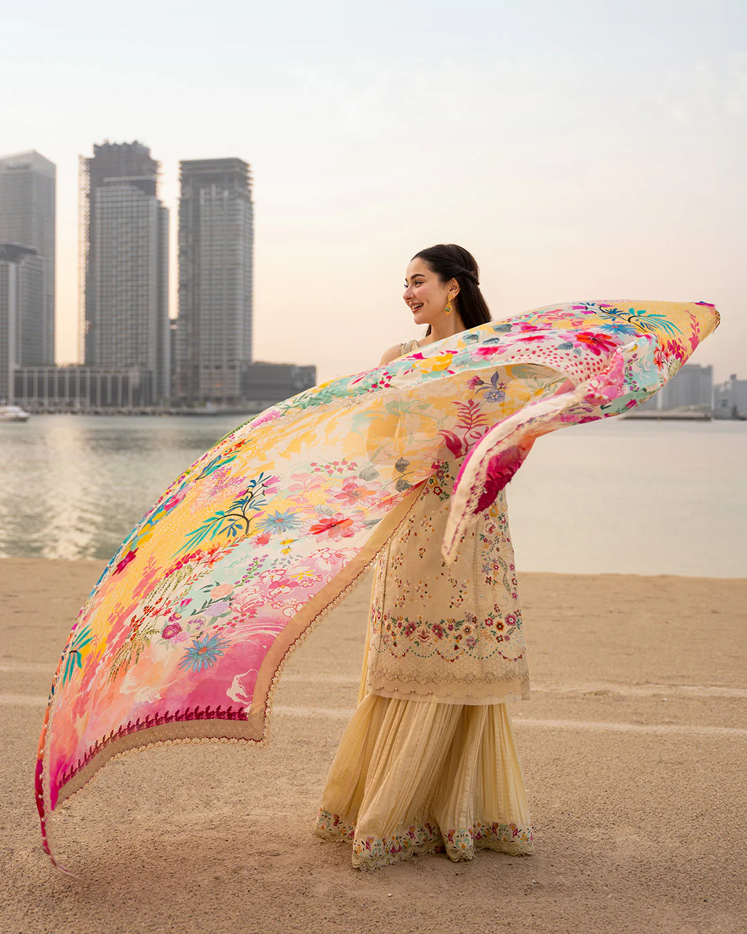 Hania aamir in faiza saqlain– alternate view Hania Aamir in Faiza Saqlain– alternate view