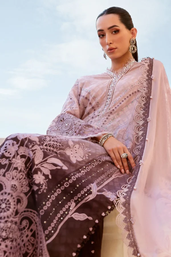 Maria b eid lawn 2026|| d-2601-b– d1bcloseup f Maria B Eid Lawn 2026|| D-2601-B– D1BCloseup F