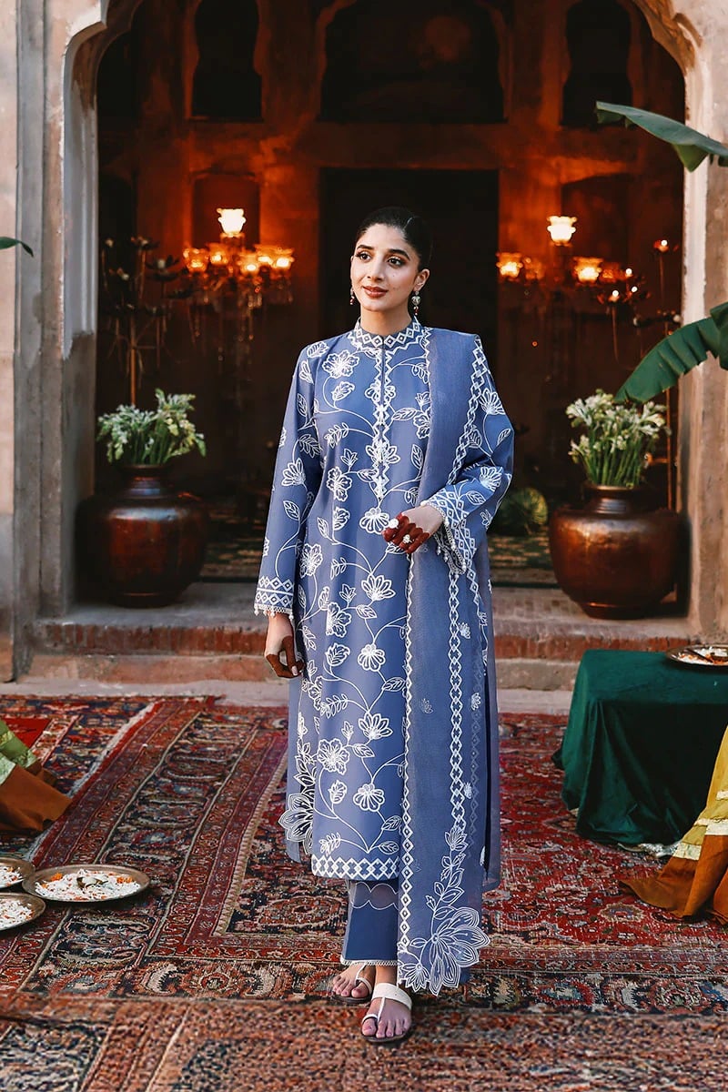 Cross stitch eid lawn 2026|| ethnic blue Cross Stitch Eid Lawn 2026|| ETHNIC BLUE