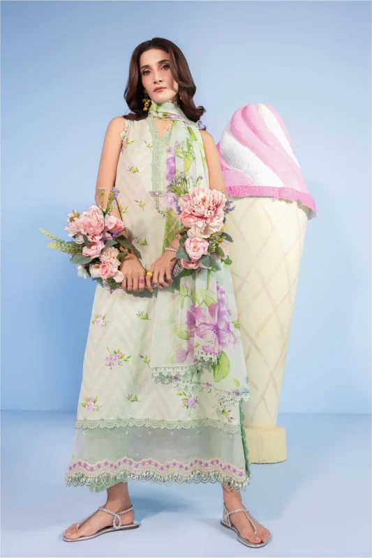 Maria B M Basics Unstitched Spring Summer 2026 || MB-CUSV13-15B