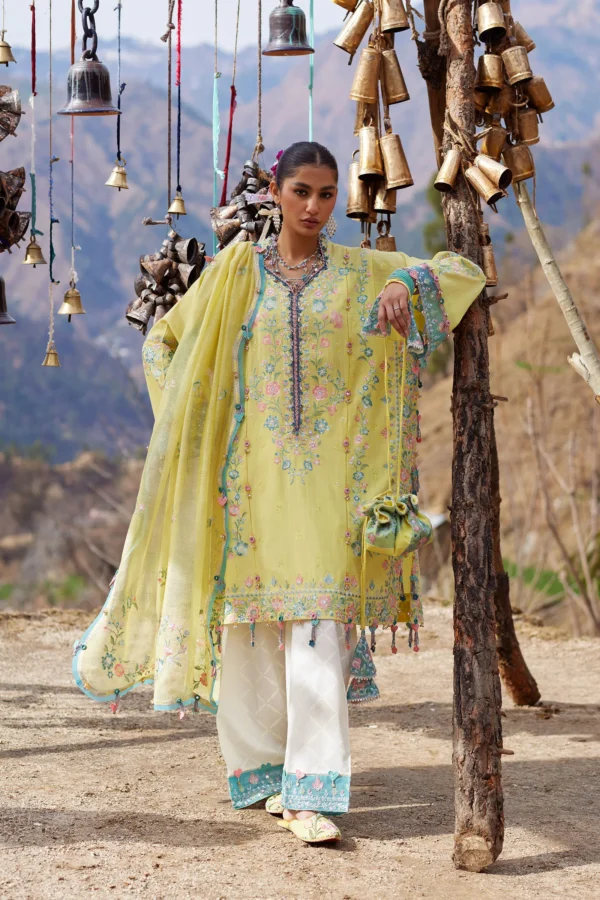 Zaha Summer Lawn Collection 2026|| ZL26-01 A Zaha Summer Lawn Collection 2026|| ZL26-01 A
