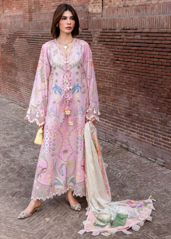 Crimson Luxury Lawn 2026 || OUT OF MANY HEARTS - D6A