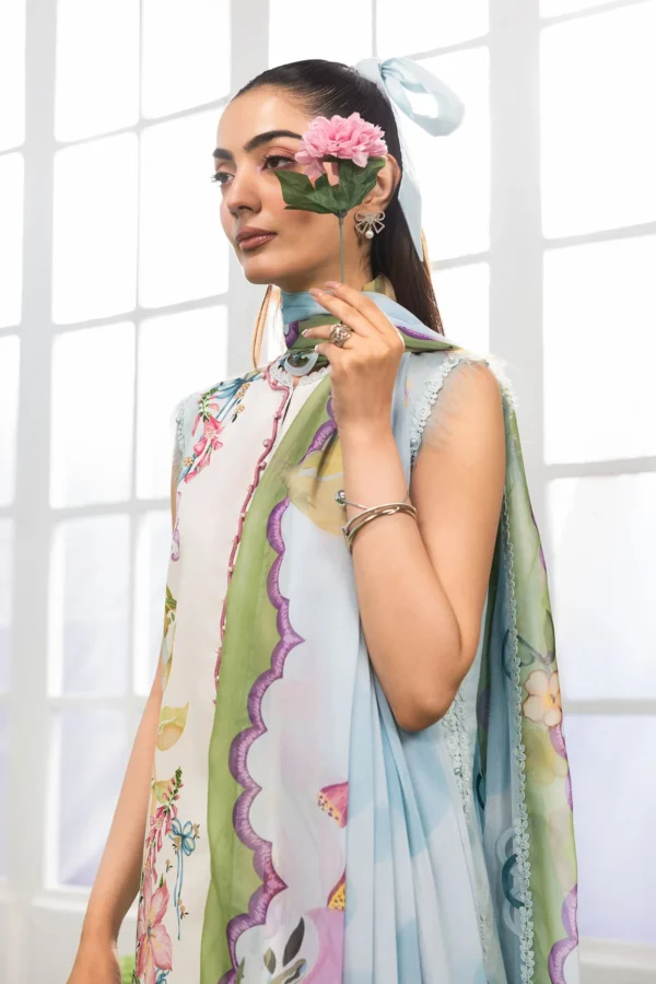 Maria B M Basics Dreamscape| Unstitched Eid 2| 2026| 05A– MB-CUSV14-05-Ac2