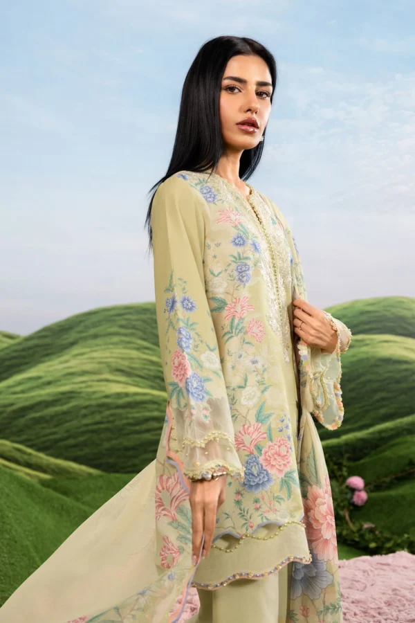 Maria B M Basics Dreamscape| Unstitched Eid 2| 2026| 011A– MB-CUSV14-11-Ac