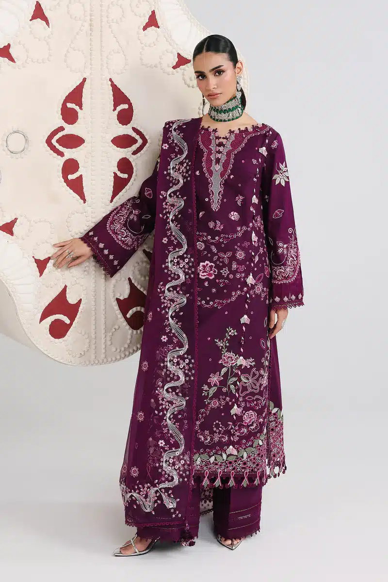 Qalamkar festive lawn 2026|| qfl-10 tresa Qalamkar Festive Lawn 2026|| QFL-10 TRESA