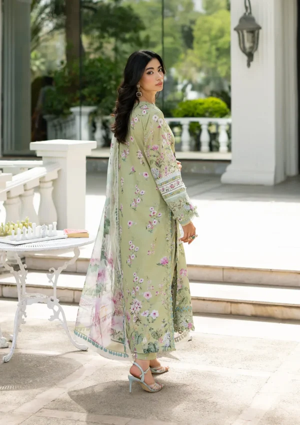Signature Embroidered Lawn with Chiffon Collection Vol II '26 by Elaf|| ESG-6A JADE– detail view 3
