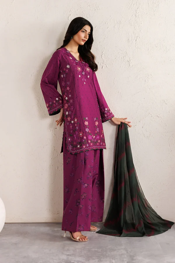 Iznik Festive Lawn 2026|| IBE-01– detail view 2