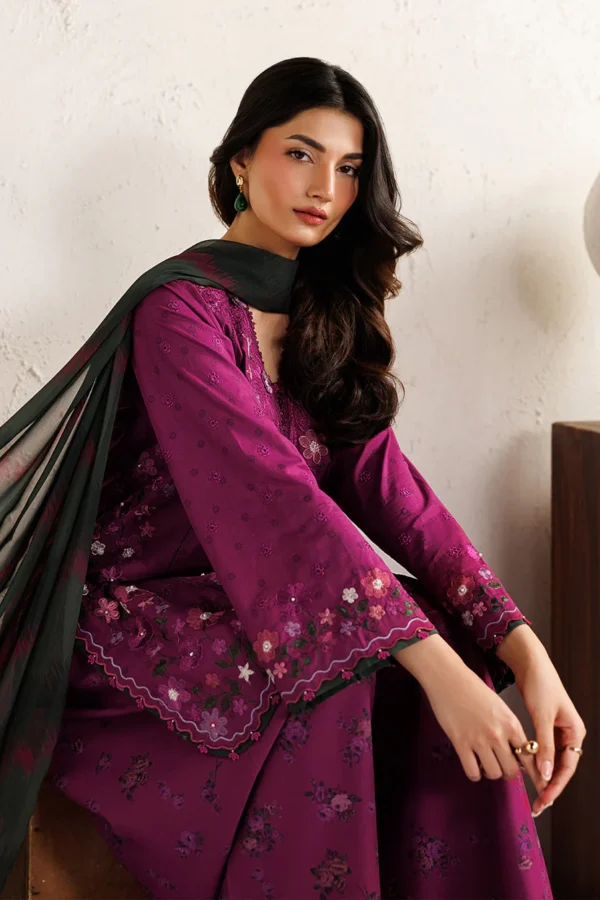 Iznik Festive Lawn 2026|| IBE-01– detail view 5