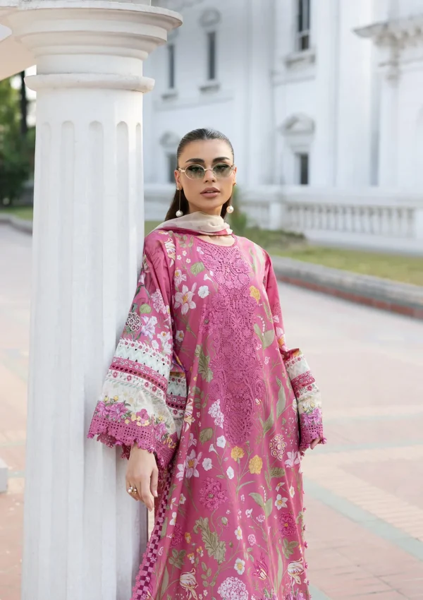 Signature Embroidered Lawn with Chiffon Collection Vol II '26 by Elaf|| ESG-5B DELILAH– detail view 3
